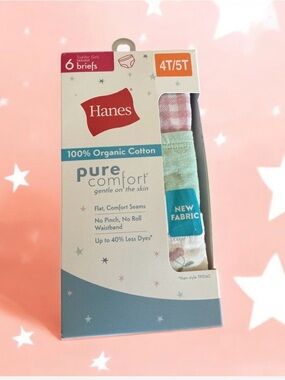 Buy one get one 50% off Pure Comfort Toddler Girls Briefs - 6 Pack (4T/5T)
